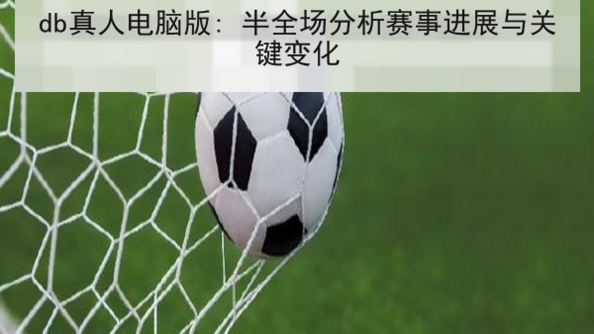 db真人电脑版: 半全场分析赛事进展与关键变化